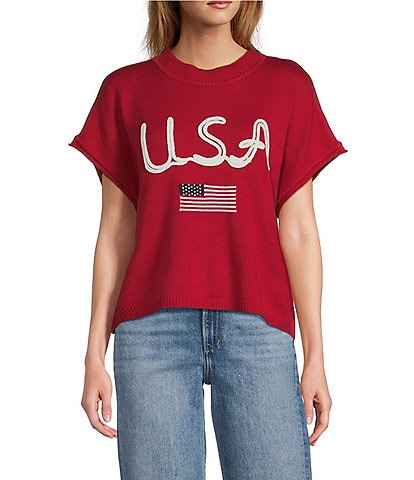 Anna & Ava U.S.A Americana Knit Topper