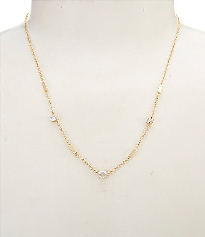 Anna & Ava Waterproof Bar & Stone Collar Necklace