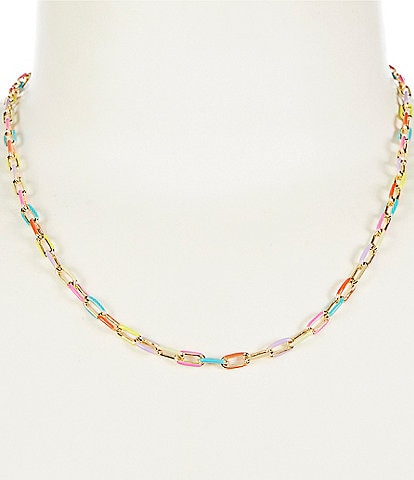 Anna & Ava Waterproof Color Link Chain Necklace