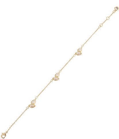 Anna & Ava Waterproof Cubic Zirconia Stone Cluster Line Bracelet