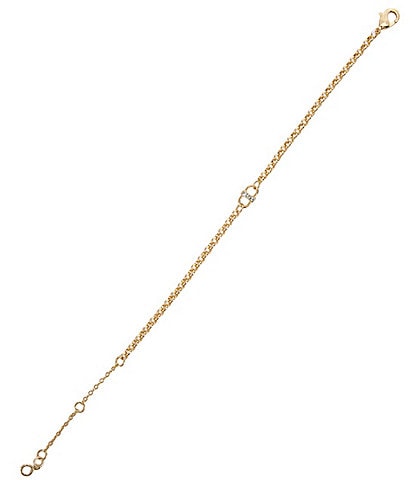 Anna & Ava Waterproof Delicate Pave Link Chain Bracelet