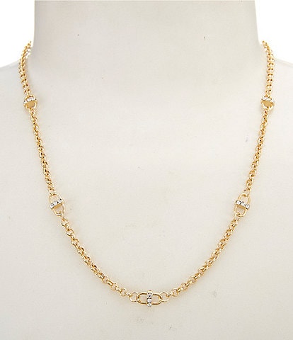 Anna & Ava Waterproof Delicate Pave Link Collar Necklace