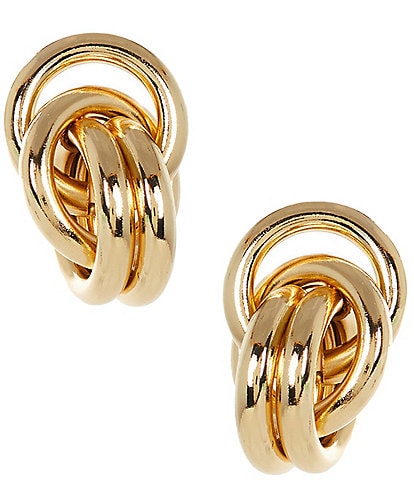 Anna & Ava Waterproof Interlock Link Drop Earrings