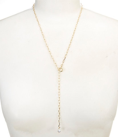 Anna & Ava Waterproof Link Pearl Y-Necklace