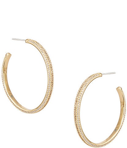 Anna & Ava Waterproof Pave Hoop Earrings