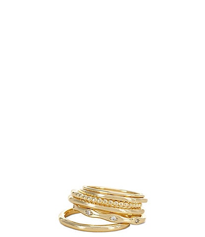 Anna & Ava Waterproof Stacked Ring Set with Stones
