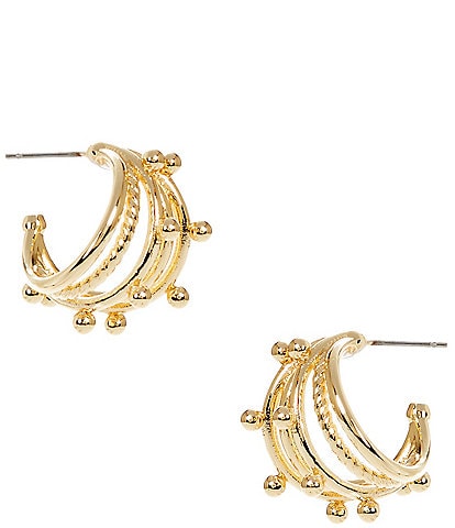 Anna & Ava Waterproof Studded Hoop Earrings