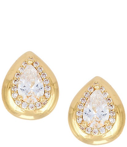 Anna & Ava Waterproof Teardrop Cubic Zirconia Stud Earrings