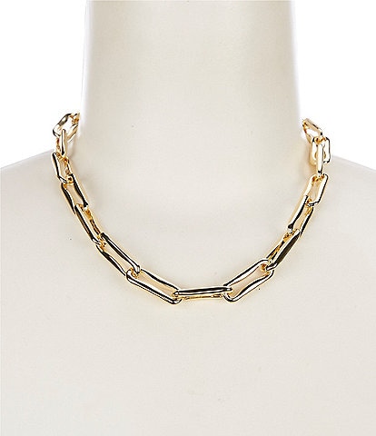 Anna & Ava Waterproof Thick Paperclip Chain Collar Necklace