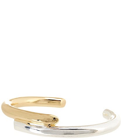 Anna & Ava Waterproof Two Tone Sculptural Cuff Bracelet