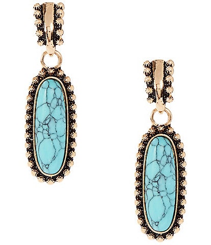Anna & Ava Western Semi Precious Stone Drop Earrings