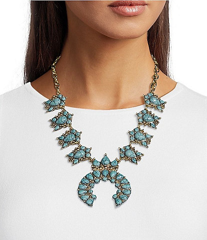 Anna & Ava Western Squash Blossom Statement Necklace