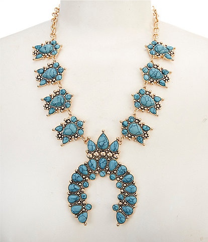 Anna & Ava Western Squash Blossom Statement Necklace
