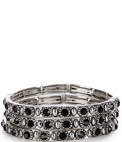 Anna & Ava Western Stone Stretch Bracelet Set