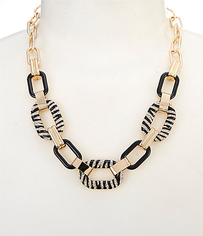 Anna & Ava Zebra Link Collar Necklace