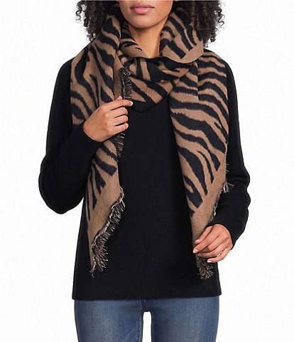 Anna & Ava Zebra Print Scarf Wrap