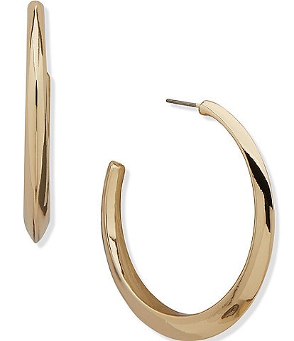Anne Klein 45mm Bevel Hoop Earrings