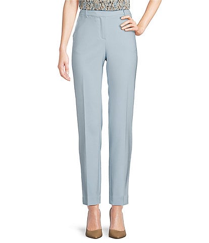 Anne Klein Anne Stretch Side Pocket Coordinating Straight Leg Ankle Length Pants