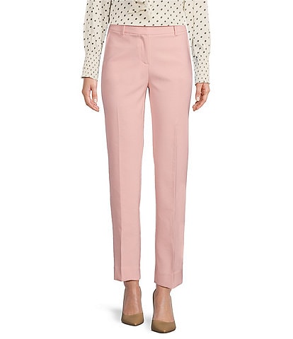Anne Klein Anne Stretch Side Pocket Coordinating Straight Leg Ankle Length Pants