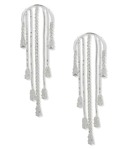Anne Klein CZ Chandelier Earrings
