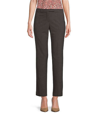 Anne Klein Extended Tab Pleated Tapered Leg Bowie Pants