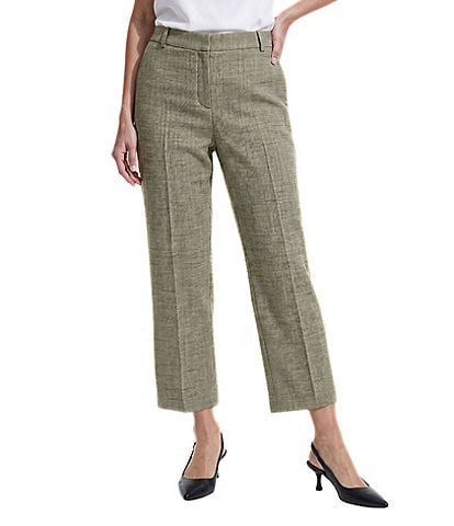 Anne Klein Flat Front Straight Ankle Pants