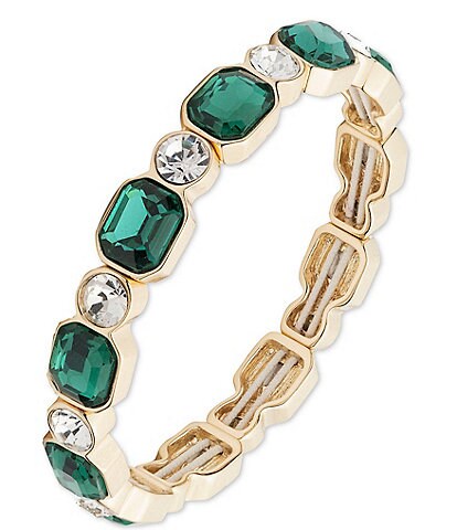 Women's Two Row Stretch Rhinestone Bracelet