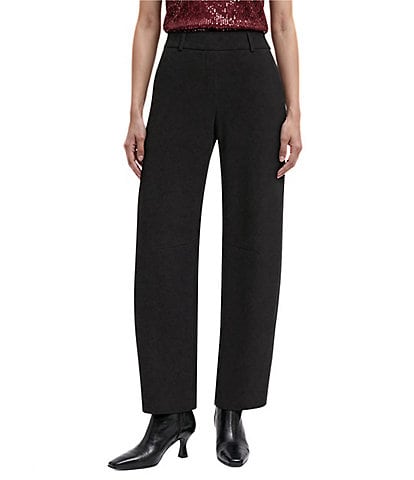Anne Klein Pull-On Compression Barrel Leg Pants