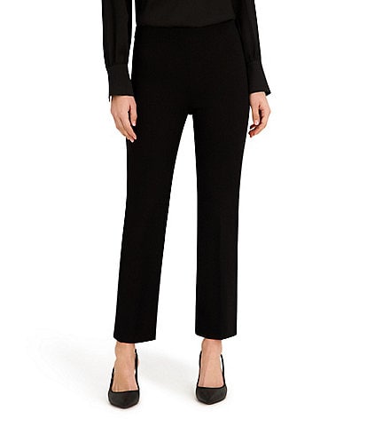 Anne Klein Pull On Compression Straight Leg Ankle Pant