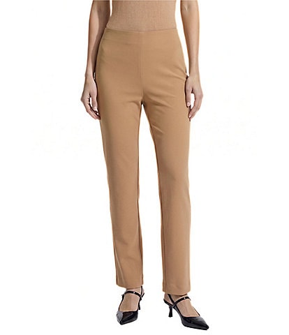 Anne Klein Pull-On Hollywood Waist Straight Ankle Pants