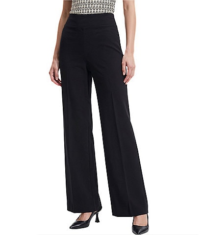 Anne Klein Pull On Wide Leg Compression Pant