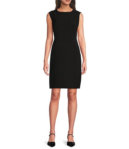 Anne Klein Stretch Crepe Sleeveless Sheath Dress
