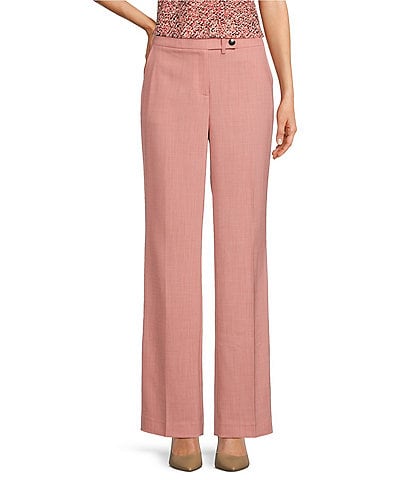 Anne Klein Stretch Wide Leg Fly Front Coordinating Pants