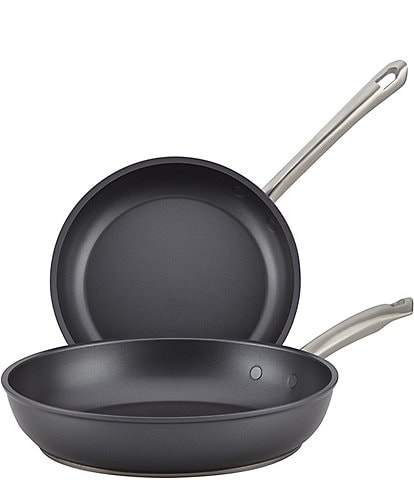 Anolon Accolade Twin Pack 8#double; & 10#double; Open Skillet