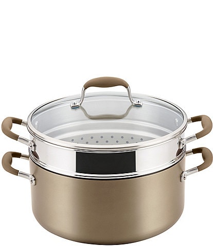 Anolon Advanced Home Hard-Anodized Nonstick Wide Stockpot with Multi-Function Insert
