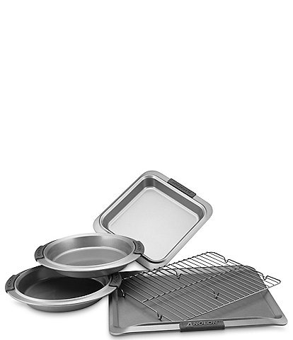 Anolon Advanced Nonstick 5-Piece Bakeware Set with Silicone Grips