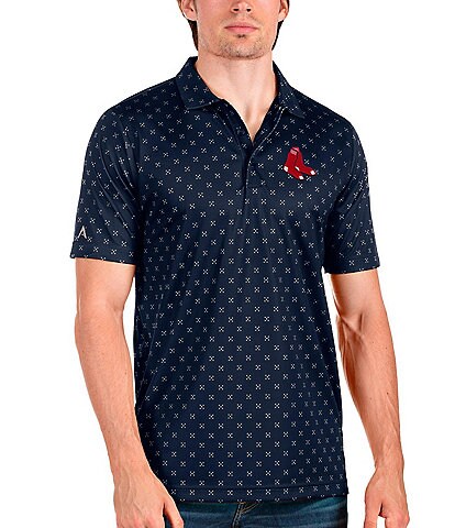 Antigua MLB Boston Red Sox Spark Short-Sleeve Polo Shirt