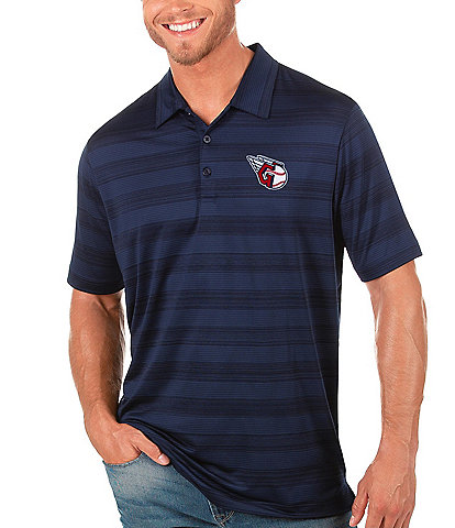 Antigua MLB Cleveland Guardians Compass Short-Sleeve Polo Shirt