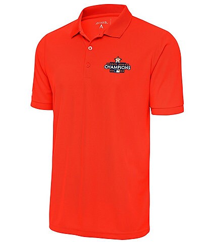 Antigua MLB Houston Astros 2022 World Series Champions Legacy Short-Sleeve Polo Shirt
