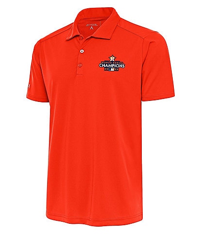 Antigua MLB Houston Astros 2022 World Series Champions Tribute Short-Sleeve Polo Shirt