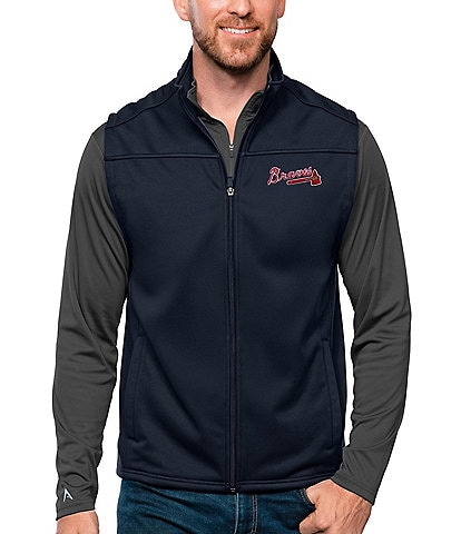 Men's Antigua Navy Dallas Cowboys Links Full-Zip Golf Jacket