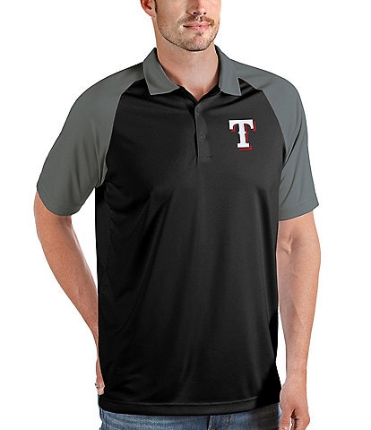 Antigua MLB Texas Rangers Nova Short-Sleeve Colorblock Polo Shirt