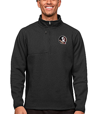 Men's Antigua Charcoal Phoenix Suns Fortune Big & Tall Quarter-Zip Pullover  Jacket