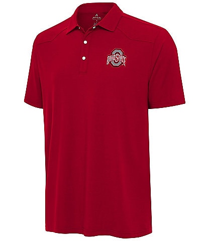 Antigua NCAA Big 10 Western Short Sleeve Polo Shirt