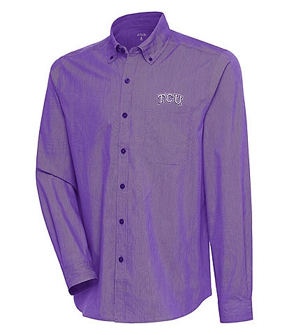 Antigua NCAA Big 12 Compression Long Sleeve Woven Shirt