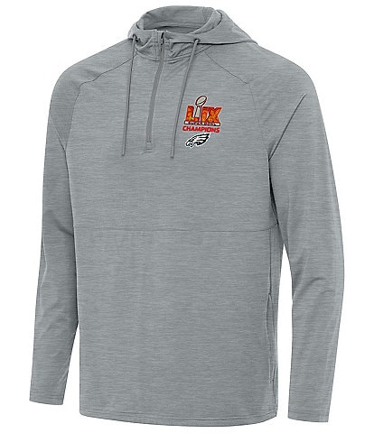 Antigua NFL Philadelphia Eagles Super Bowl 59 Champs Spikes Quarter-Zip Hoodie