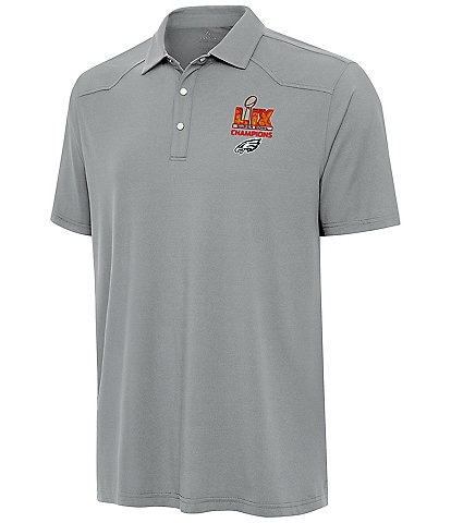 Antigua NFL Philadelphia Eagles Super Bowl 59 Champs Western Short Sleeve Polo Shirt