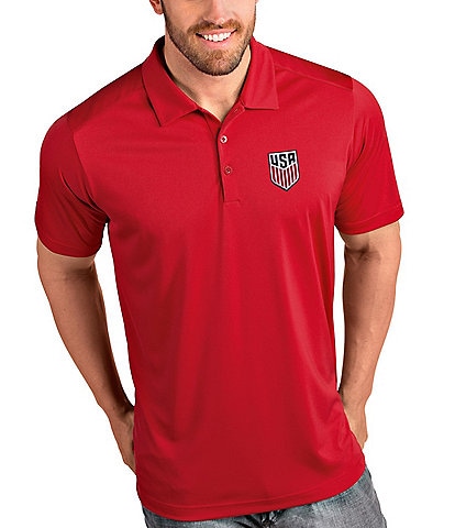 Antigua USA Soccer Tribute Short-Sleeve Polo Shirt