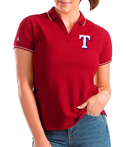 Antigua Women's MLB American League Affluent Short-Sleeve Polo Shirt