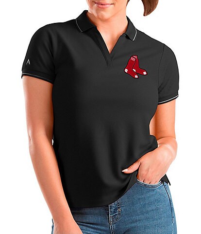 Antigua Women's MLB American League Affluent Short-Sleeve Polo Shirt